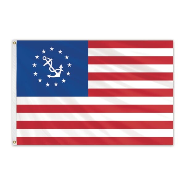 Global Flags Unlimited US Yacht Ensign Outdoor Nylon Flag 2'x3' 203938